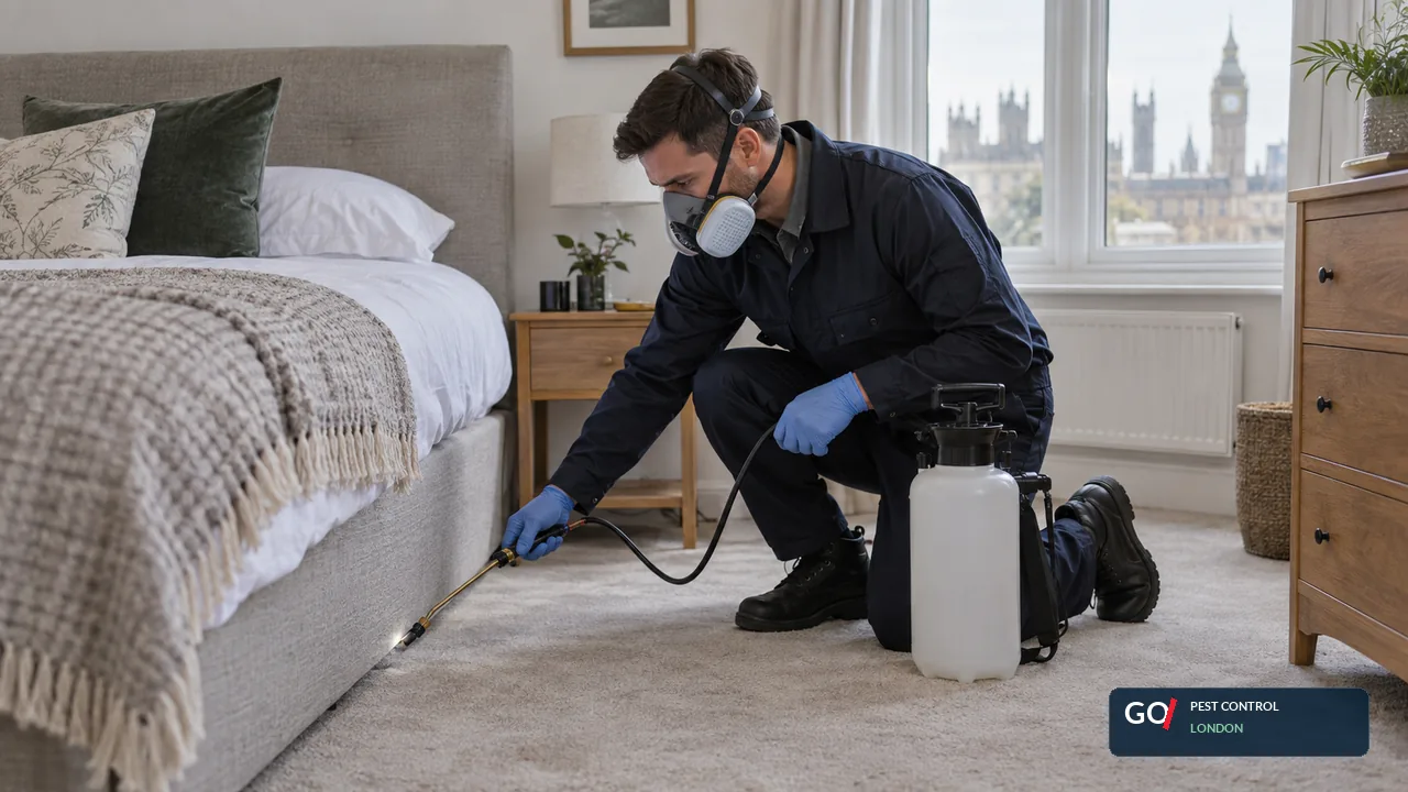 Professional pest inspection for a North Finchley property