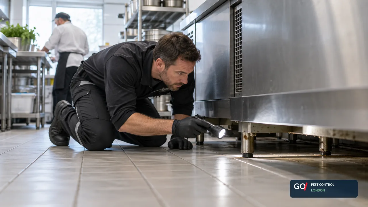 Professional pest inspection for a Balham property