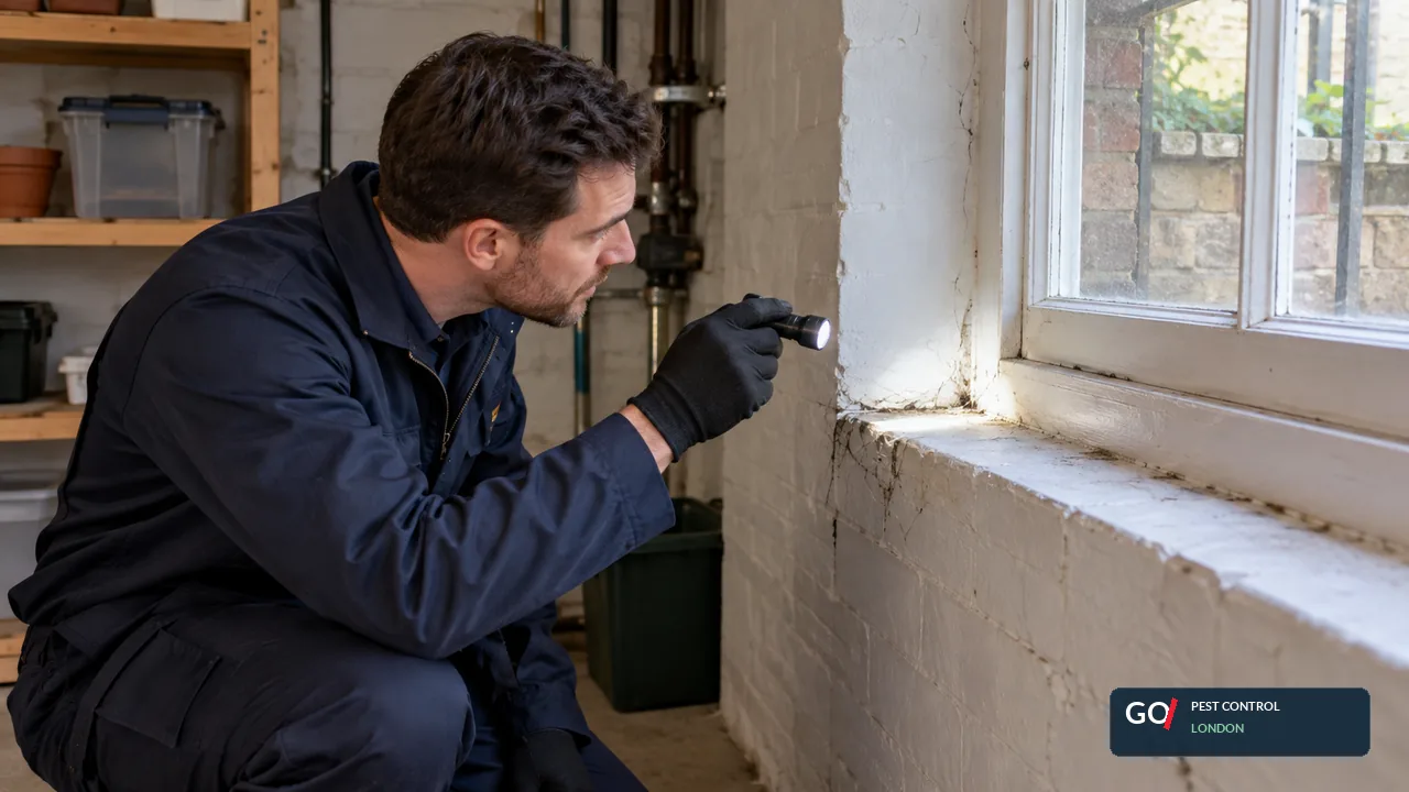 Targeted pest treatment and proofing work in Nunhead