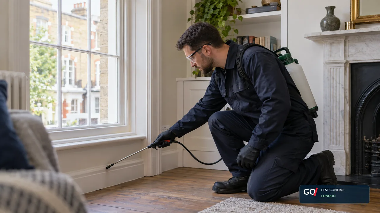 Professional spider control treatment and prevention work